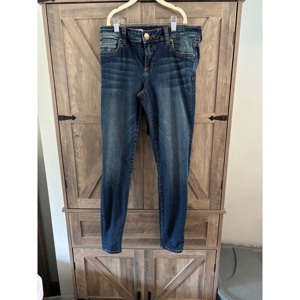 Kut from the Kloth Toothpick Skinny Jeans Dark Wash Denim Size 4S Slim Fit